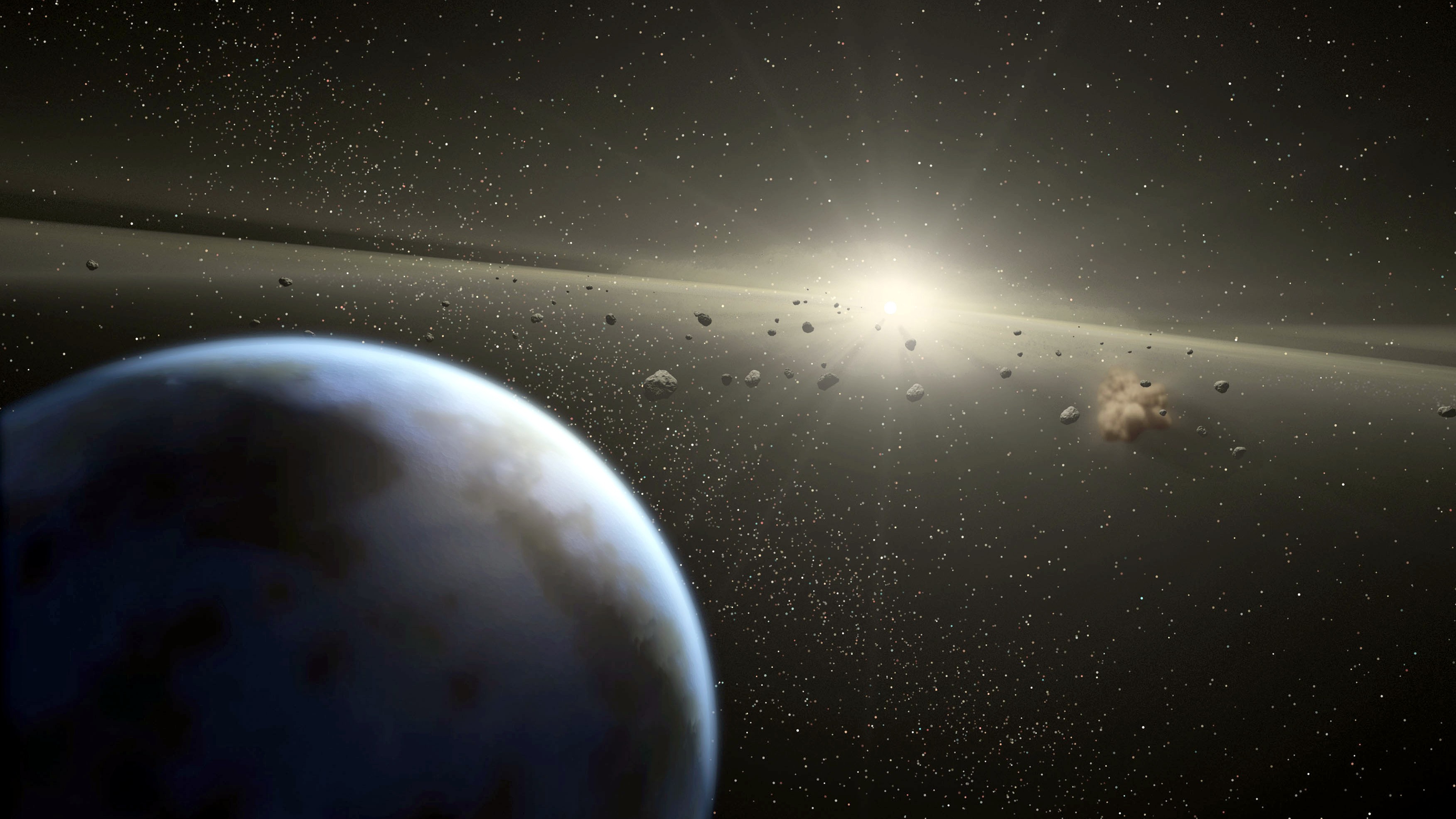 Zem a asteroid